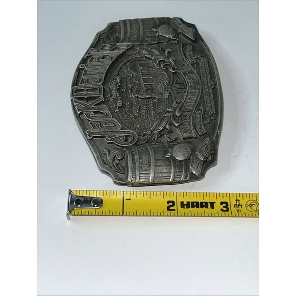 Jack Daniel’s Men’s Belt Buckle 4” X 3” Old No. 7 Q180RW Made In USA Barrels - Picture 7 of 7